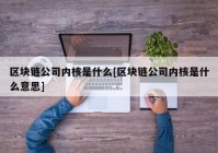 区块链公司内核是什么[区块链公司内核是什么意思]